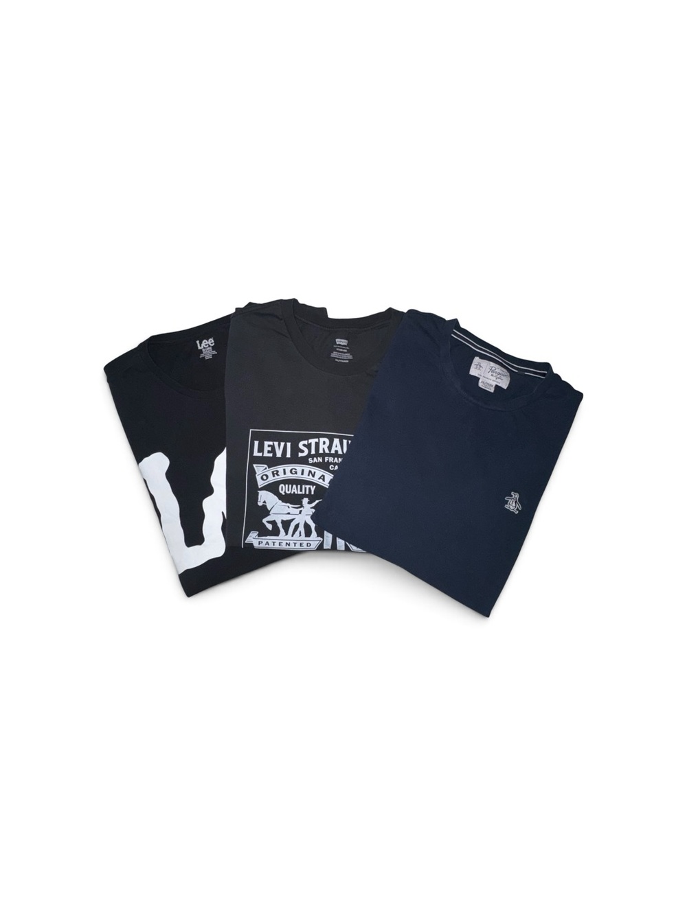 Levi's, Lee and Penguin Mens Size XXL Crewneck Tee Set of 3